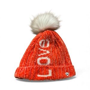 Cozy Orange Pom-Pom Beanie